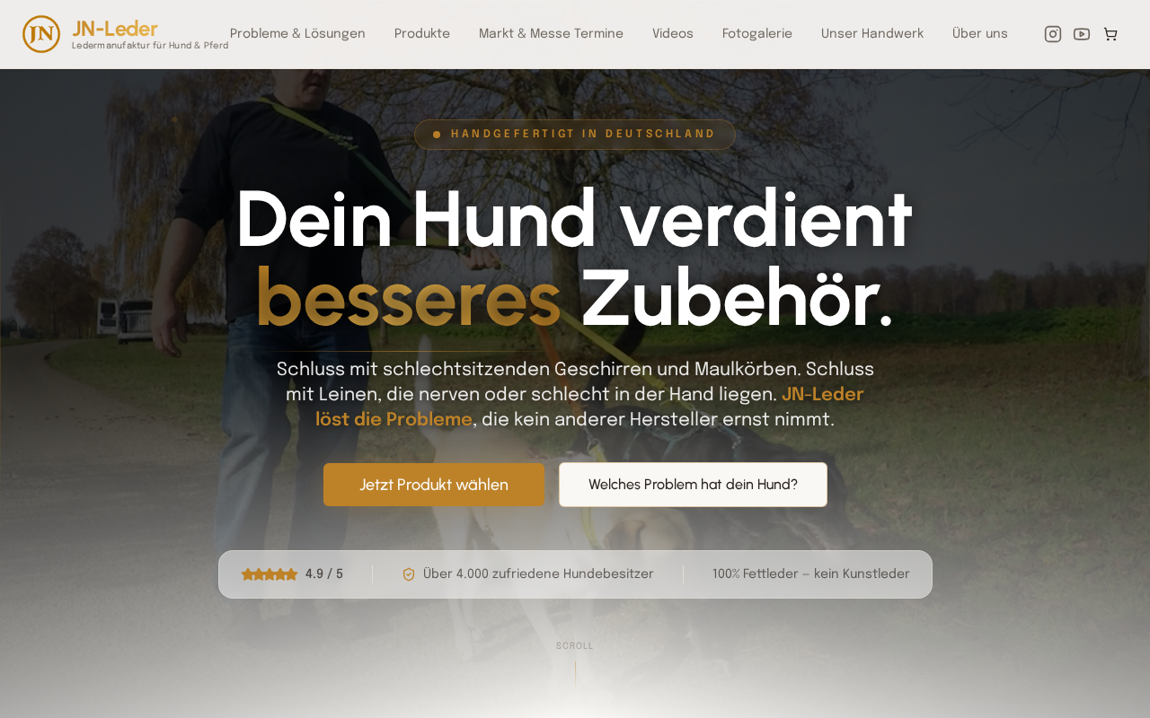 JN Leder - Shoperstellung Projekt von München ONLINEagentur